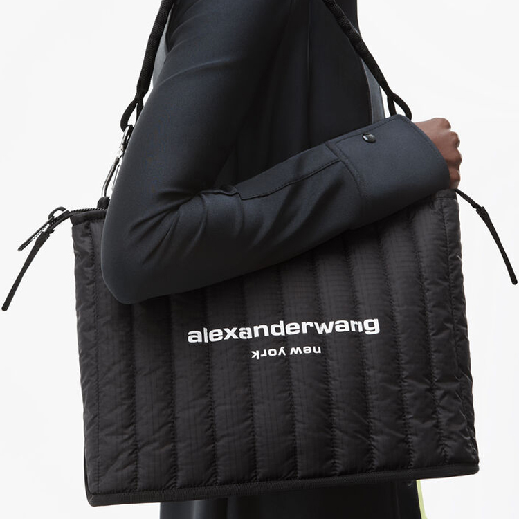 Alexander wang Elite Tech Logo Printed Shoulder bag Grey