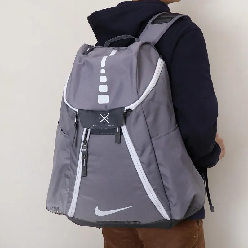 Nike Polyester Backpack Unisex Gray/Purple-4