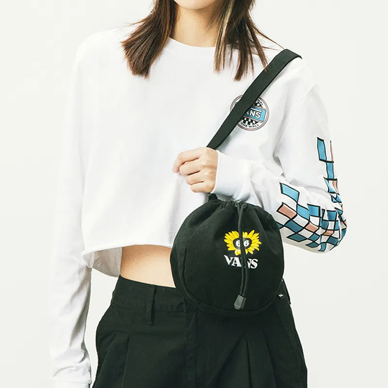 Vans Fabric Bucket Bags Shoulder Bag Crossbody Bag Regular Women's Black-5