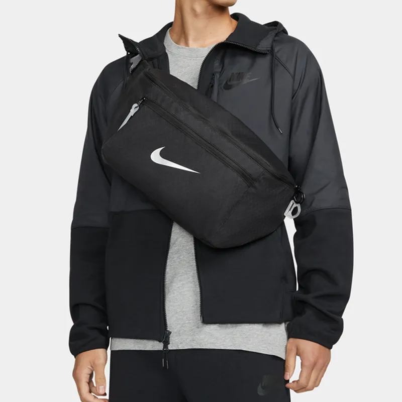 Nike Fabric One Shoulder Crossbody Bag Sling Bag Fanny Pack Regular Unisex Black-4