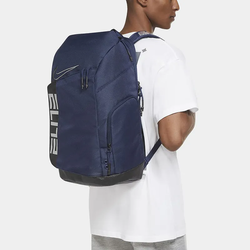 Nike Polyester Basketball Bag Backpack Navy Blue-4