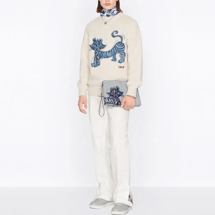 DIOR Quarterly New Products Sweaters Men White-2