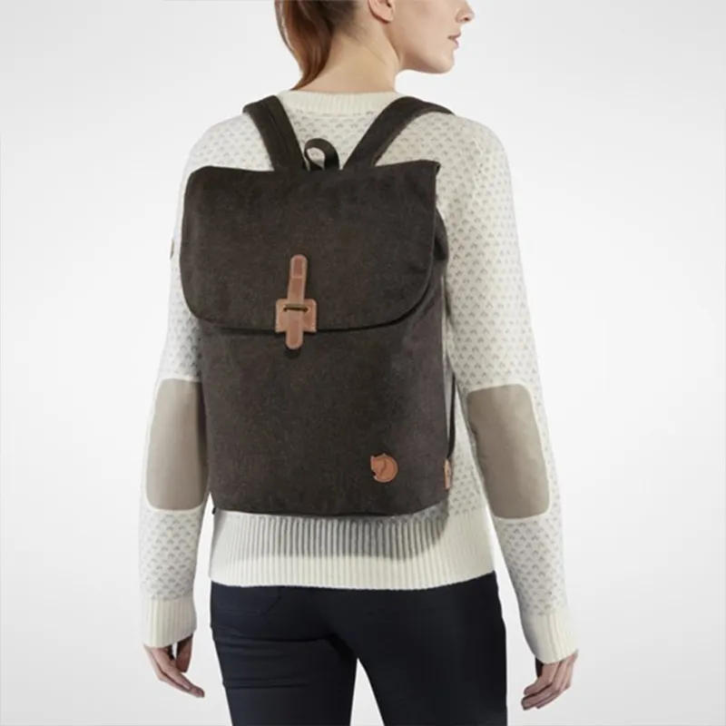 Fjallraven Recycled Wool Backpack Regular Unisex Brown-3