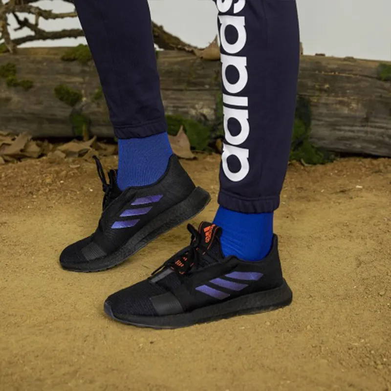 Adidas Senseboost Go Core Black Boost Blue Violet Met-8