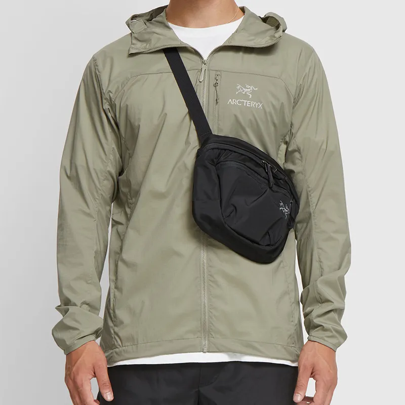 Arcteryx 2.5L Crossbody Outdoor Bag Nylon Fabric Black Men's-2