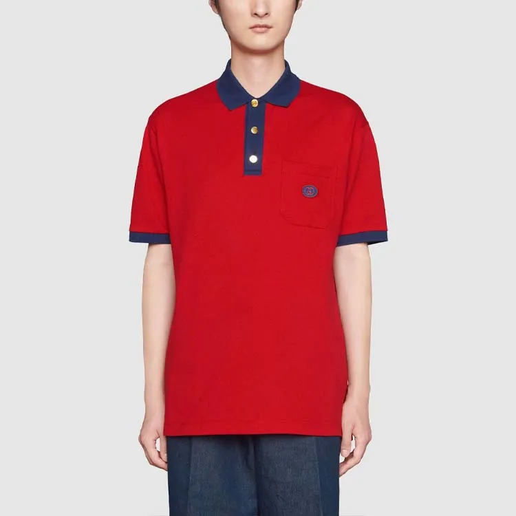 GUCCI Polo Shirts Men Red-1