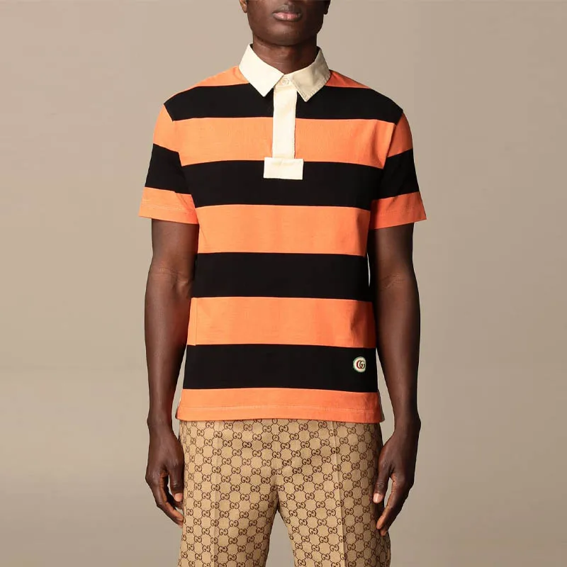 GUCCI Polo Shirts Men Orange-1