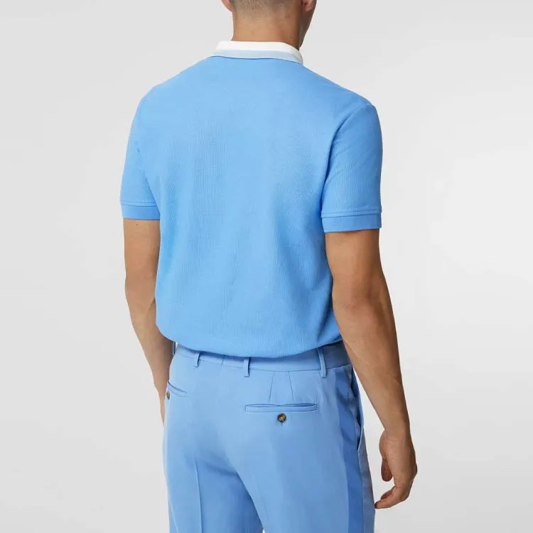 Burberry Polo Shirts Men Blue-3