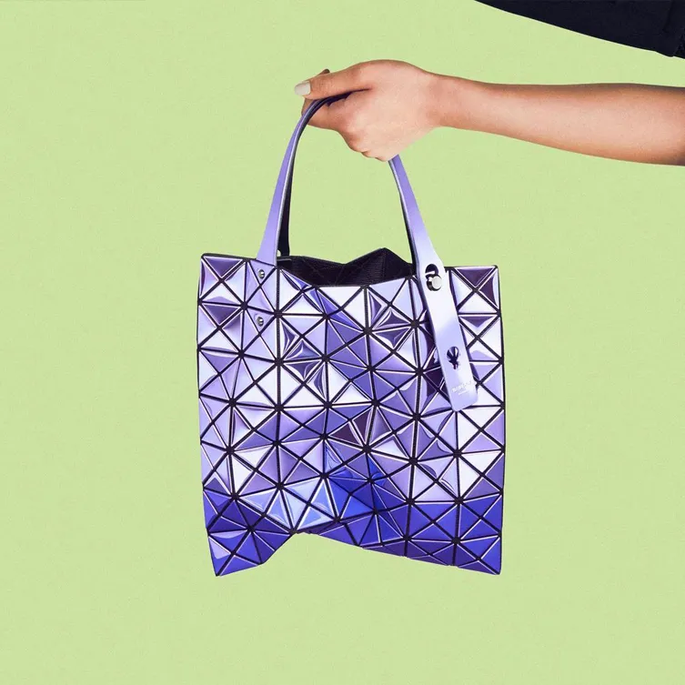 ISSEY MIYAKE PVC Shoulder Bag, Crossbody Bag, Handbag Women's Purple-2