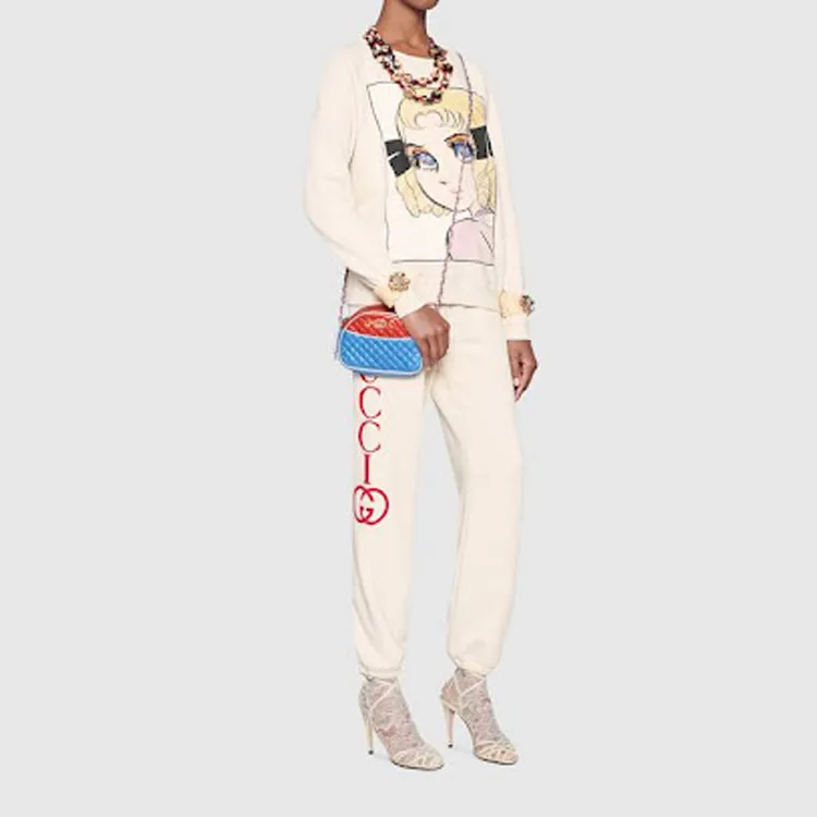 GUCCI Cow Leather Shoulder Bag Crossbody Bag Mini Women's Red/Blue/Silver-5