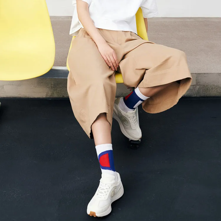 Champion Straight Moderate Sweatpants Japan Version Women's Khaki-2