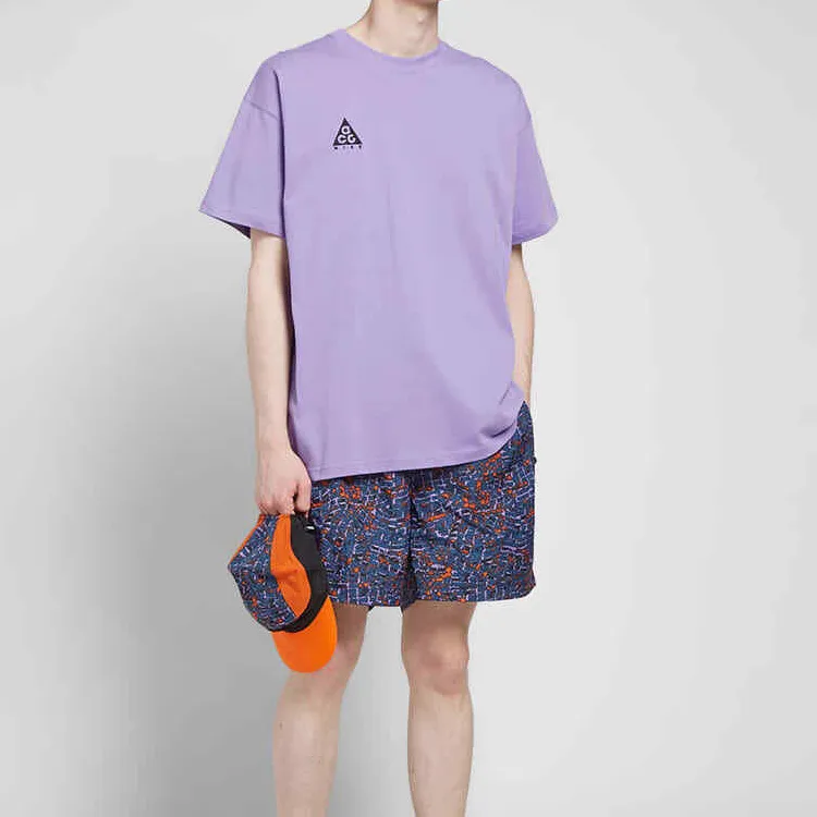 Nike T Shirts Men Light Purple-4
