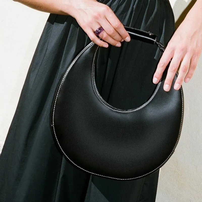 Staud Cow Leather Handbag Women's Black-3