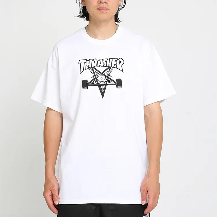 Thrasher T-Shirt US Version Unisex White-1