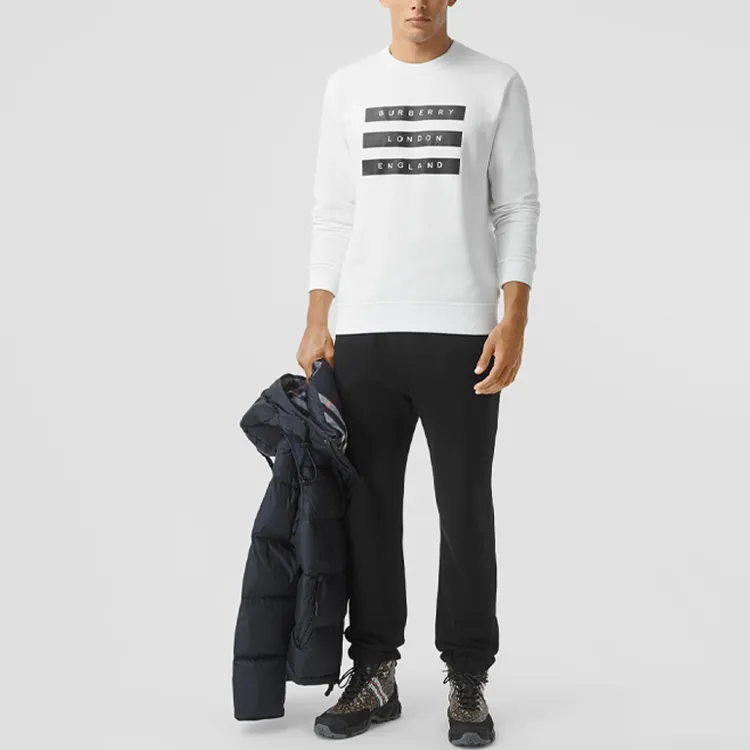 Burberry Sweatshirts Men White-6