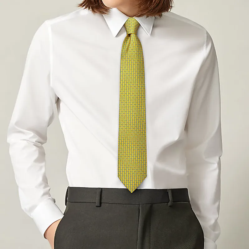 HERMES Mors Ties Men Yellow-1