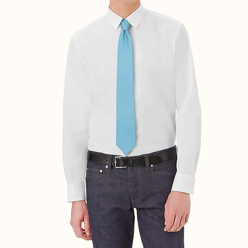 HERMES H24 Ties Men Light Blue-1