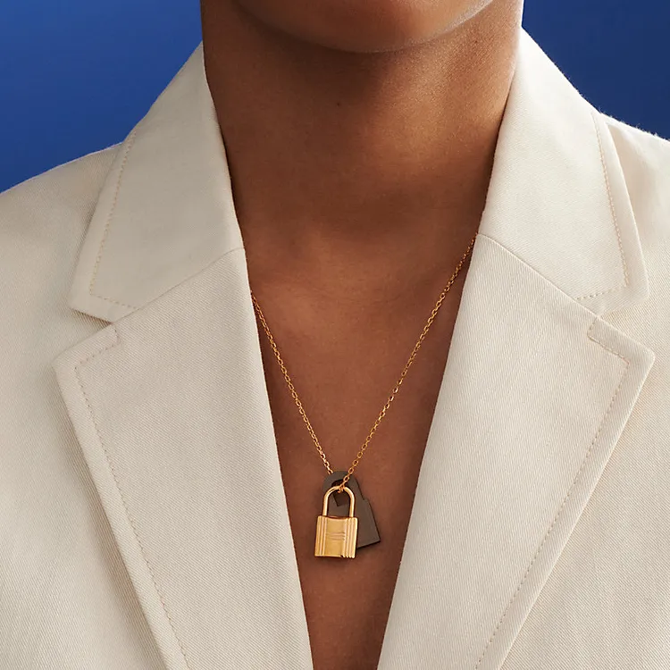HERMES O'Kelly Calfskin Necklaces Women's-3