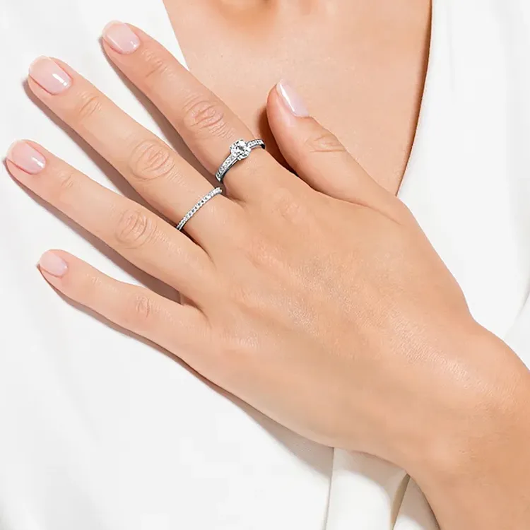 Swarovski Alloy Rings Women's Silver-3