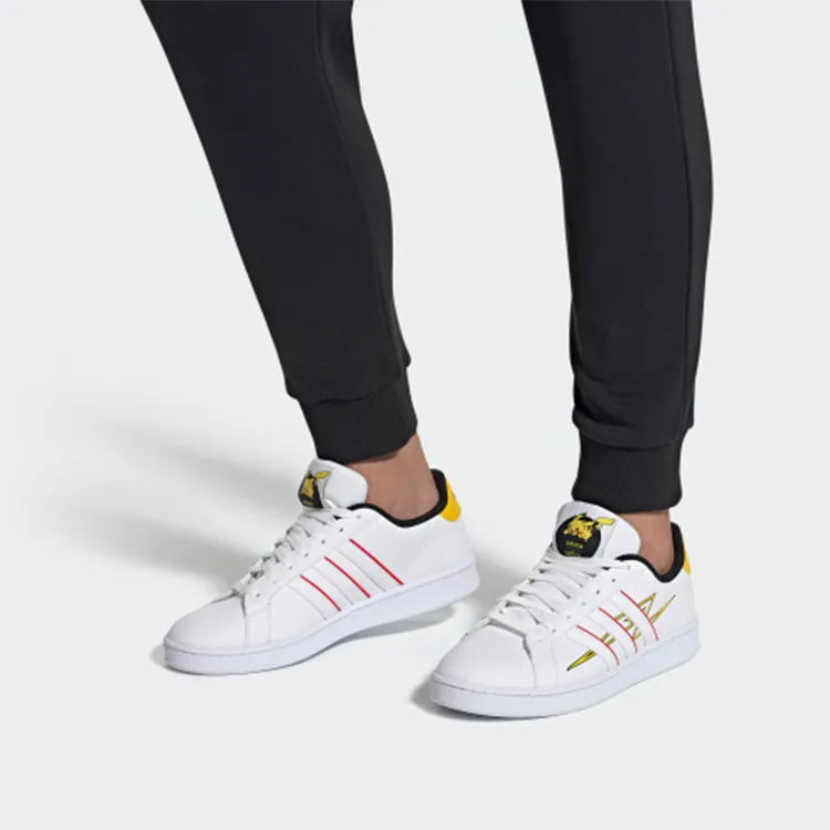 Adidas Neo Grand Court 'White Yellow'-5