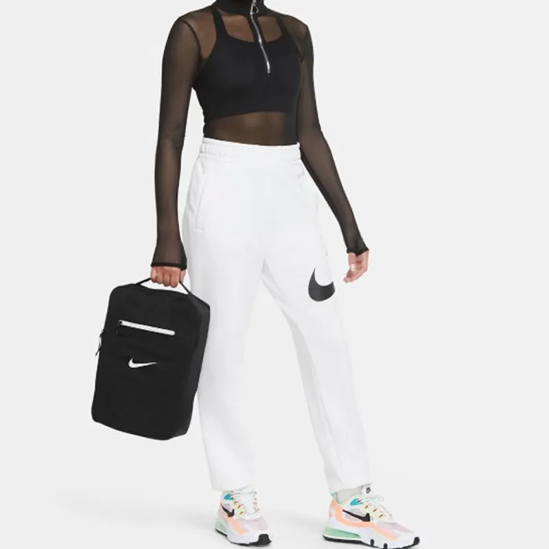 Nike Polyester Shoe Box Bag Clutch Handbag Regular Unisex Black-6