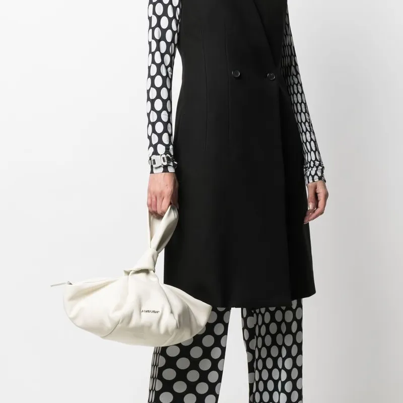 AMBUSH Twist Top Handle Bag 'Black'-3
