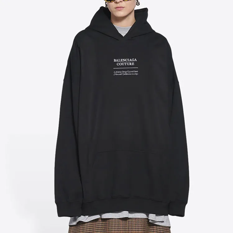 Balenciaga FW21 Sweatshirt Men's Black-3