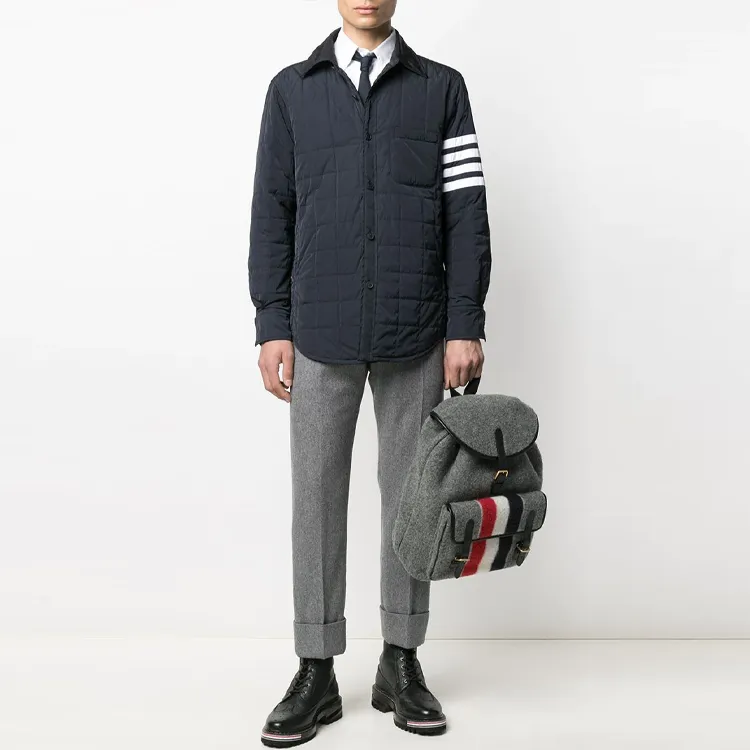 THOM BROWNE 4 Bar Stripe Shirt Jacket-1