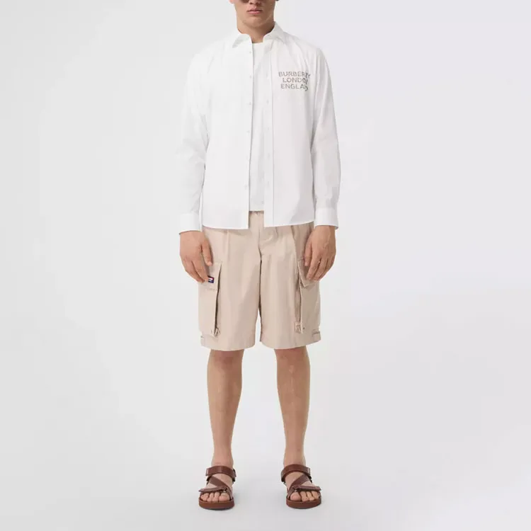 Burberry Shirts Men White-1