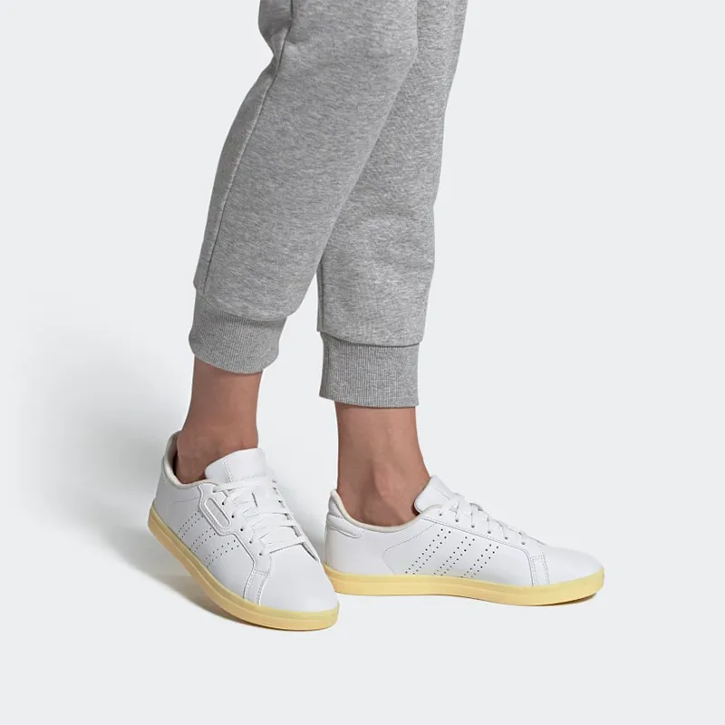 Adidas Neo Courtpoint Cl X 'White Yellow' Women's-6