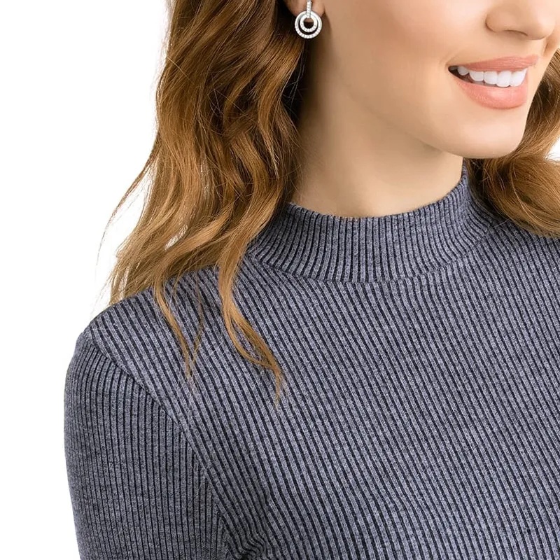 Swarovski Circle Earrings Women's-2