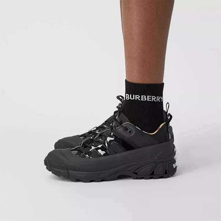Burberry Arthur Low Top Sports Casual Shoes Men's Black-5