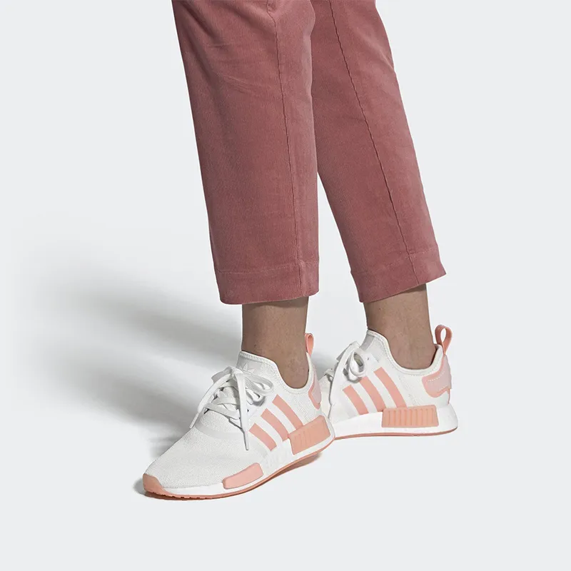 Adidas Nmd R1 White Haze Coral Women's-6