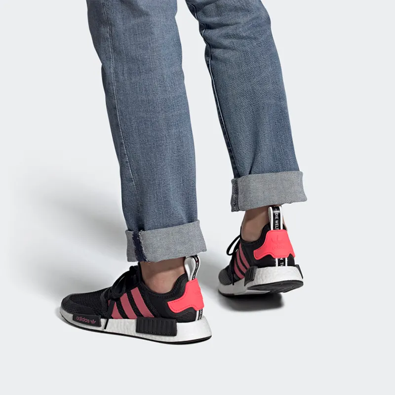 Adidas Nmd R1 Black Signal Pink White-6