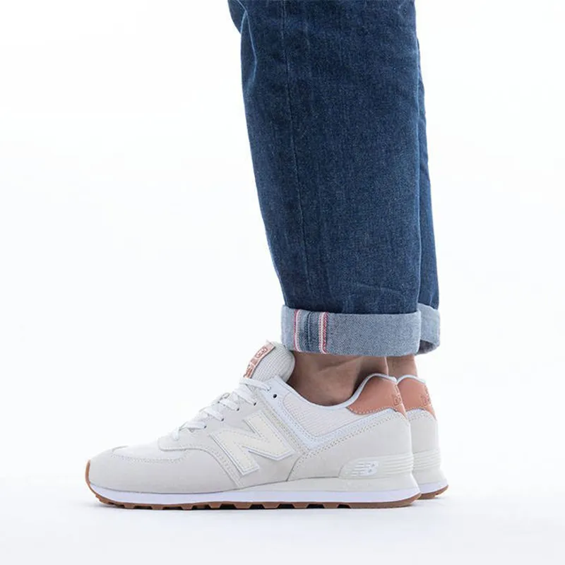 New Balance 574 Ecru Tint White Mahogany-4
