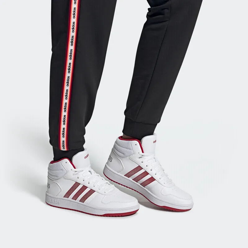 Adidas Neo Hoops 2.0 Mid 'White Red' Women's-6