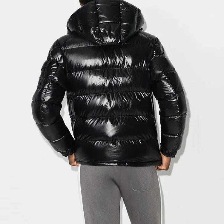 Moncler Maya Hooded Puffer Shiny Jacket-4