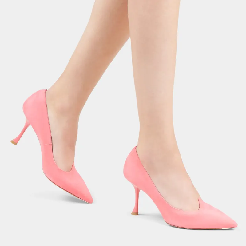 Roger Vivier Slim Heel High Heels 8.5cm Women's Pink-4