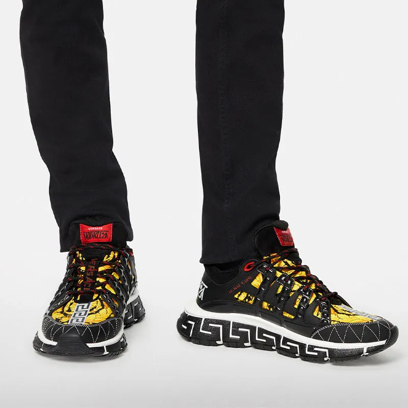 VERSACE Trigreca 'Barocco Print - Black' Men's-3