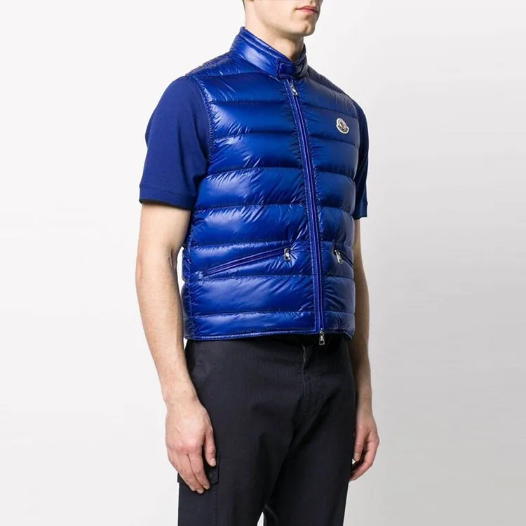 Moncler Gui Series Vests Men Blue-2
