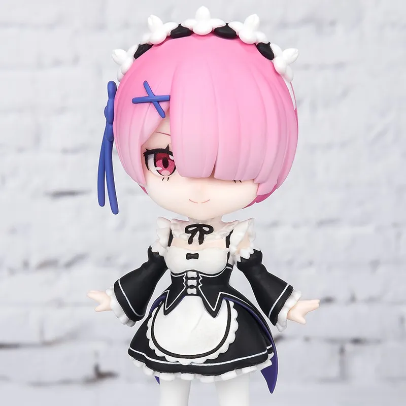 BANDAI Figuarts Mini Zero Starting Life In Another World Ram With Base 9cm Scale Figures-1