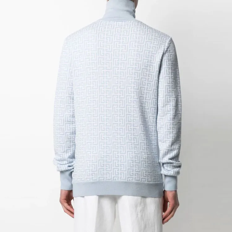 BALMAIN Sweaters Men Light Blue-2