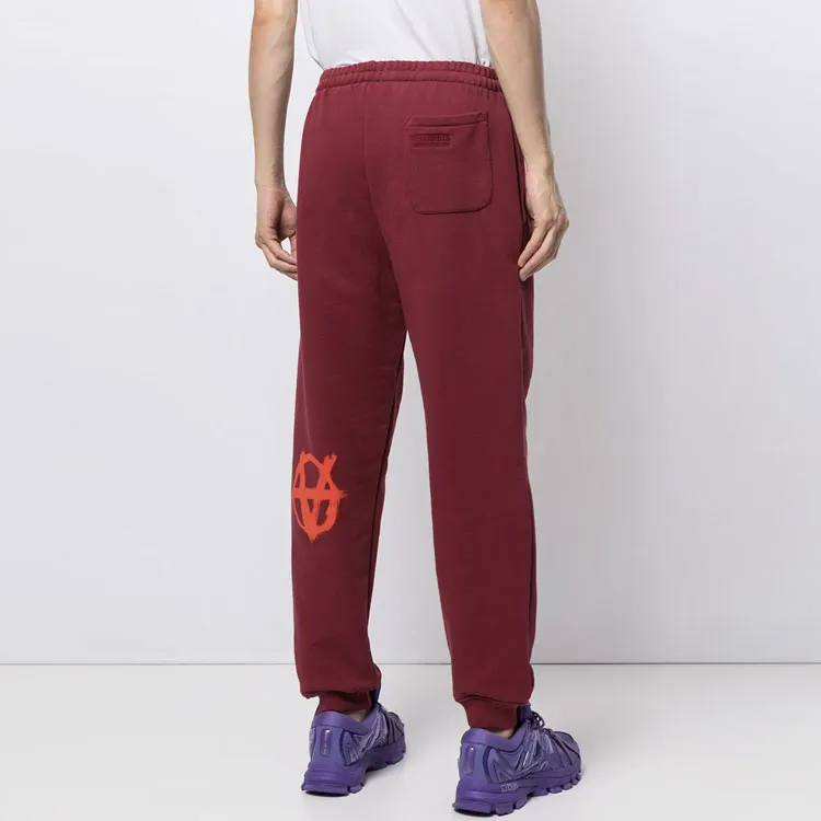 Vetements Knitted Sports Pants Men's Red-3