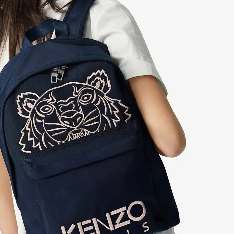 KENZO Fabric Backpacks Unisex Dark Blue-5