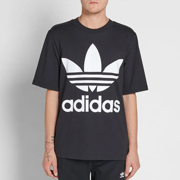 Adidas Originals Drop Shoulder Sleeve T Shirt Men's Black-3