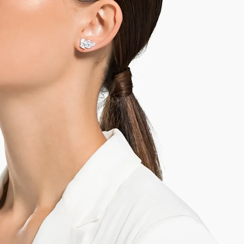 Swarovski Louison Earrings Women's White-2