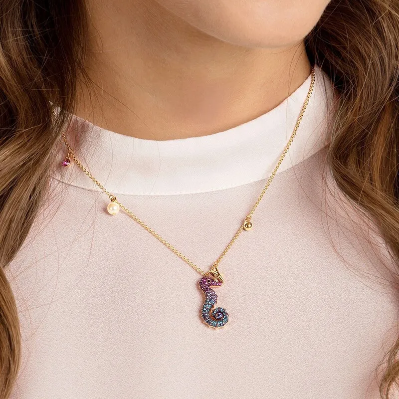 Swarovski Ocean Necklaces Women's Gold Plated-3