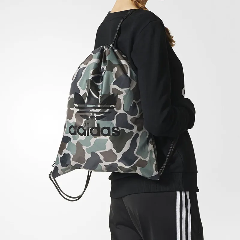 Adidas Originals Polyester Backpack Regular Unisex Camouflage-4