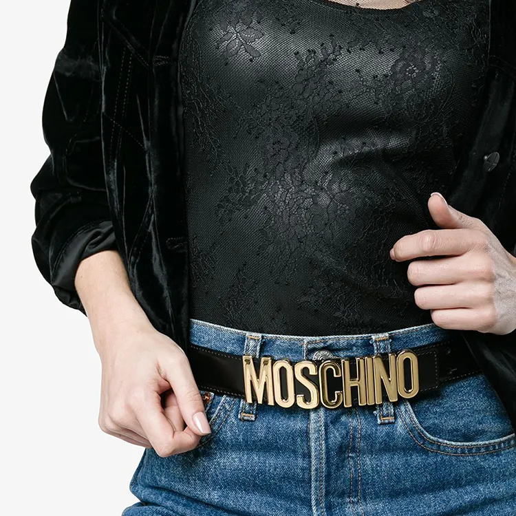 MOSCHINO Logo lettering Belt-1