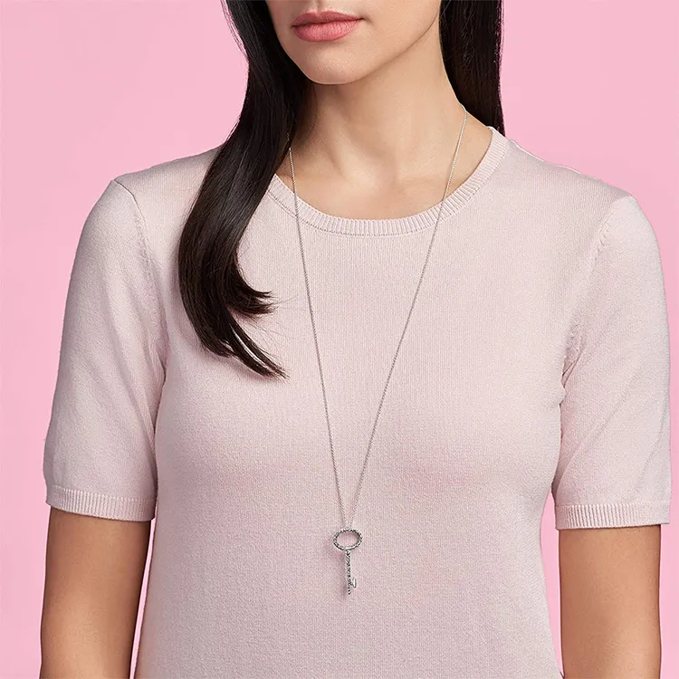 Pandora Necklaces Women's Silver-2